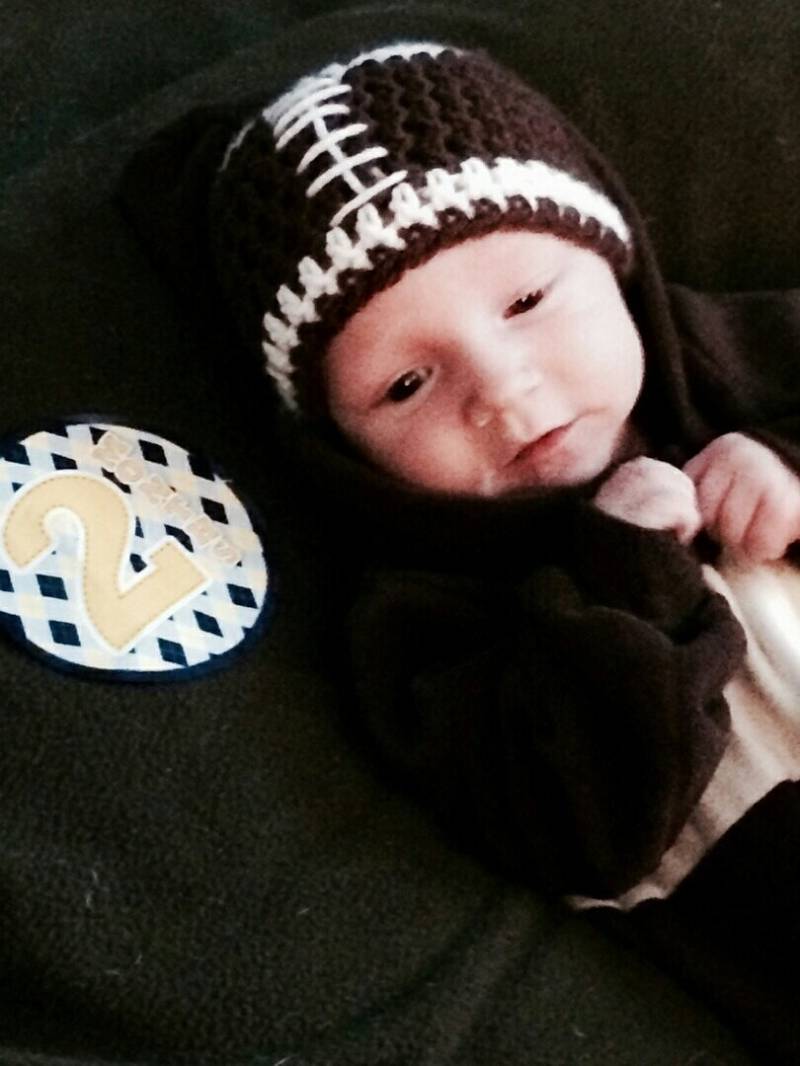 Gehäkelte Baby Fußballmütze Fußball Spitze Beanie Versandfertig von HayliesHandiwork