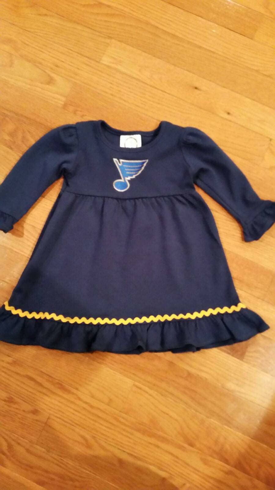Inspiriert Von St. Louis Blues Hockey Langarm Kleid Ideal Für Hockey-Fans Inspiriert Von St. Louis Blues Hockey Langarm Kleid Ideal Für Hockey-Fans von HayliesHandiwork