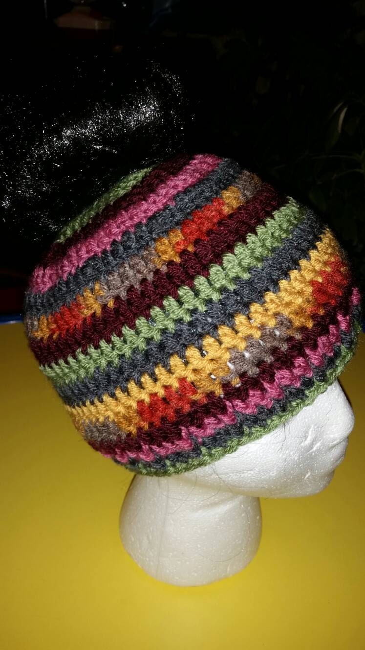 Pony Tail Hat in Milticolors Gehäkelt Pony Tail Hat in Milticolors Gehäkelt von HayliesHandiwork
