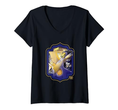 Damen Hazbin Hotel - Adam T-Shirt mit V-Ausschnitt Damen Hazbin Hotel - Adam T-Shirt mit V-Ausschnitt von Hazbin Hotel