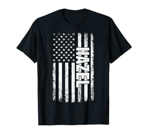 Hazel persönlicher Name American Flag Retro Frauen lustig T-Shirt Hazel persönlicher Name American Flag Retro Frauen lustig T-Shirt von Hazel Specialized First Girl Woman Name Tee