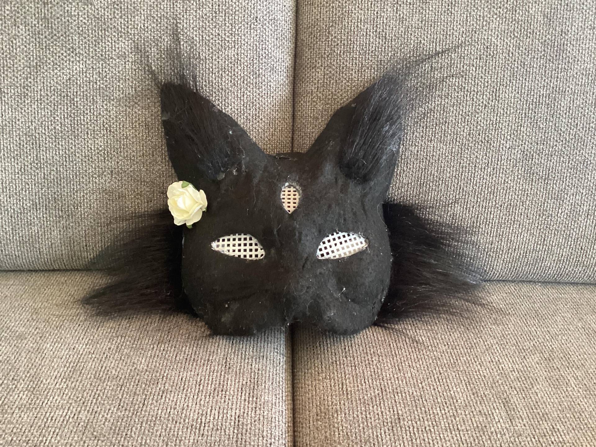Schwarze Katze Therian Maske Schwarze Katze Therian Maske von HazelPawsDesigns