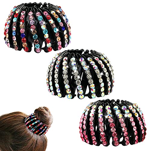 Hazrcvr Haarspangen für Damen 3 Stück Vintage Vogelnest Haarklammern Einfache Klaue Clips Rutschfest Haarspangen Haar Klammern Erweiterbarer Große Haarclips Haarspangen mit Vogelnes von Hazrcvr
