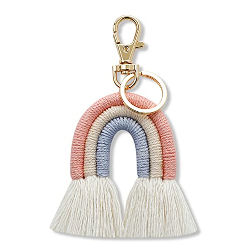 Hbbebdgg Weben Regenbogen SchlüSsel AnhäNger für Frauen Boho Handgefertigt SchlüSsel AnhäNgerschlüSsel AnhäNger Makramee Tasche Charm HäNgende Schmuck Geschenke, C Hbbebdgg Weben Regenbogen SchlüSsel AnhäNger für Frauen Boho Handgefertigt SchlüSsel AnhäNgerschlüSsel AnhäNger Makramee Tasche Charm HäNgende Schmuck Geschenke, C von Hbbebdgg