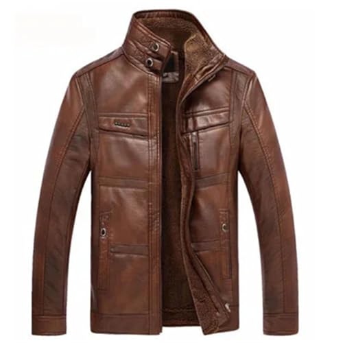 Hcclijo Herren Winter Leanther Jacke Verdicken Warmen Mantel Stehkragen Thermo Ledermäntel Light Coffee L Hcclijo Herren Winter Leanther Jacke Verdicken Warmen Mantel Stehkragen Thermo Ledermäntel Light Coffee L von Hcclijo