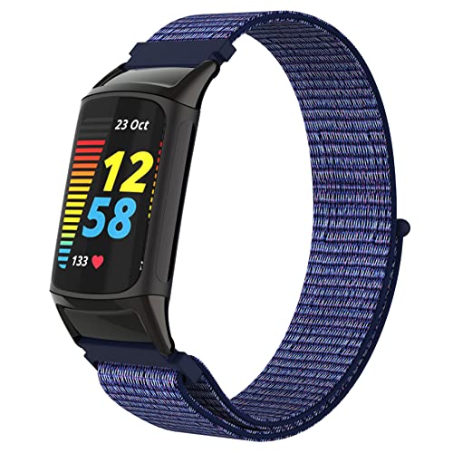 HchenH Nylon Strap Compatible with Fitbit Charge 5 Wristband,Weiches Ersatzarmband, Replacement Nylon Sport Loop Watch Strap for Fitbit Charge 5 Women Men-Mitternachtsblau HchenH Nylon Strap Compatible with Fitbit Charge 5 Wristband,Weiches Ersatzarmband, Replacement Nylon Sport Loop Watch Strap for Fitbit Charge 5 Women Men-Mitternachtsblau von HchenH