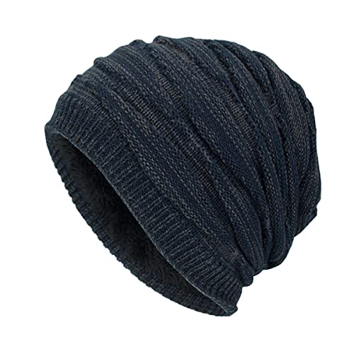 Hcimooy Slouchy Beanie für Herren Winter, gestrickte Slouchy Thick Skull Cap Übergroße Lange Slouch Beanie Cap von Hcimooy