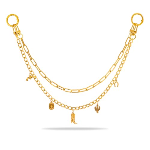 Taschen-Charm-Verlängerungskette, eleganter Goldanhänger für Damen, Western-Cowboystiefel, Handtaschen-Anhänger Taschen-Charm-Verlängerungskette, eleganter Goldanhänger für Damen, Western-Cowboystiefel, Handtaschen-Anhänger von Hclian