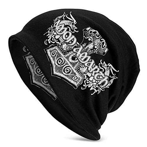 Hdadwy Amon Amarth Viking Horses Durable Unisex Erwachsene Knit Mützen Beanie Mütze Winter Warm Cap Schwarz von Hdadwy