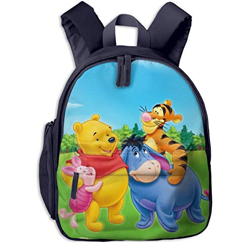 Hdadwy Winnie the Pooh Kinderrucksäcke Schultaschen für Jungen Mädchen Vorschultasche Niedlicher Cartoon-Rucksack Größe für Kindergarten, Vorschule von Hdadwy