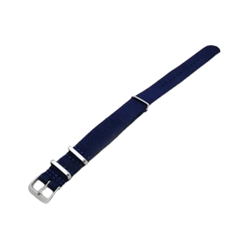 Hdhfjks 12/14/16/18/20/22/24 mm gewebtes Nylonband, Stoffband, Outdoor-Sport, lässig und vielseitig,Blau,18 mm Hdhfjks 12/14/16/18/20/22/24 mm gewebtes Nylonband, Stoffband, Outdoor-Sport, lässig und vielseitig,Blau,18 mm von Hdhfjks