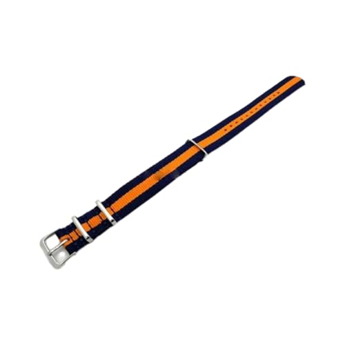 Hdhfjks 12/14/16/18/20/22/24 mm gewebtes Nylonband, Stoffband, Outdoor-Sport, lässig und vielseitig,Blau Orange,16 mm Hdhfjks 12/14/16/18/20/22/24 mm gewebtes Nylonband, Stoffband, Outdoor-Sport, lässig und vielseitig,Blau Orange,16 mm von Hdhfjks