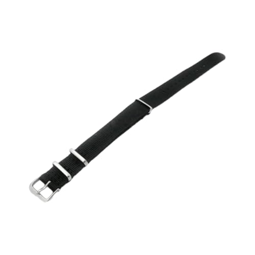 Hdhfjks 12/14/16/18/20/22/24 mm gewebtes Nylonband, Stoffband, Outdoor-Sport, lässig und vielseitig,Schwarz,16 mm Hdhfjks 12/14/16/18/20/22/24 mm gewebtes Nylonband, Stoffband, Outdoor-Sport, lässig und vielseitig,Schwarz,16 mm von Hdhfjks