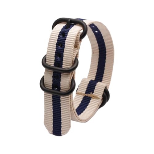 Hdhfjks 18/20/22/24 mm Nylon-Ersatzarmband, Outdoor-Sportzubehör, lässig und vielseitig, geeignet für Smartwatches,2Weiß 1Blau,24 mm Hdhfjks 18/20/22/24 mm Nylon-Ersatzarmband, Outdoor-Sportzubehör, lässig und vielseitig, geeignet für Smartwatches,2Weiß 1Blau,24 mm von Hdhfjks
