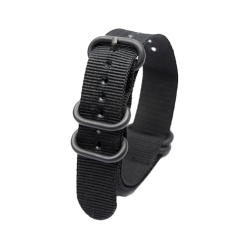 Hdhfjks 18/20/22/24 mm Nylon-Ersatzarmband, Outdoor-Sportzubehör, lässig und vielseitig, geeignet für Smartwatches,Schwarz,18 mm Hdhfjks 18/20/22/24 mm Nylon-Ersatzarmband, Outdoor-Sportzubehör, lässig und vielseitig, geeignet für Smartwatches,Schwarz,18 mm von Hdhfjks