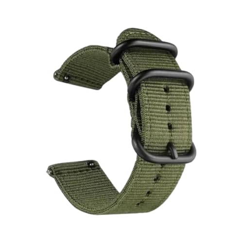 Hdhfjks 18/20/22/24 mm Nylon-Ersatzarmband, Schnellverschluss, passend für Smartwatches, verstellbar,Armeegrün,22 mm Hdhfjks 18/20/22/24 mm Nylon-Ersatzarmband, Schnellverschluss, passend für Smartwatches, verstellbar,Armeegrün,22 mm von Hdhfjks