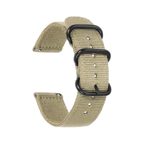 Hdhfjks 18/20/22/24 mm Nylon-Ersatzarmband, Schnellverschluss, passend für Smartwatches, verstellbar,khaki,24 mm Hdhfjks 18/20/22/24 mm Nylon-Ersatzarmband, Schnellverschluss, passend für Smartwatches, verstellbar,khaki,24 mm von Hdhfjks