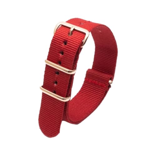 Hdhfjks 18/20/22/24 mm Nylon-Ersatzarmband, Uhrenzubehör, langlebig, atmungsaktiv, waschbar,Rot,20 mm Hdhfjks 18/20/22/24 mm Nylon-Ersatzarmband, Uhrenzubehör, langlebig, atmungsaktiv, waschbar,Rot,20 mm von Hdhfjks