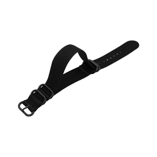 Hdhfjks 18/20/22/24 mm Uhrenarmband aus Canvas und Nylon, verdickter Stoff, langlebig, Uhrenzubehör,Schwarz,20 mm Hdhfjks 18/20/22/24 mm Uhrenarmband aus Canvas und Nylon, verdickter Stoff, langlebig, Uhrenzubehör,Schwarz,20 mm von Hdhfjks