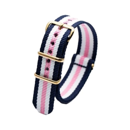 Hdhfjks 18/20/22/24 mm integriertes Nylon-Ersatzarmband, einfach und vielseitig, geeignet für Smartwatches,2Blau 2Weiß 1Rosa,20 mm Hdhfjks 18/20/22/24 mm integriertes Nylon-Ersatzarmband, einfach und vielseitig, geeignet für Smartwatches,2Blau 2Weiß 1Rosa,20 mm von Hdhfjks