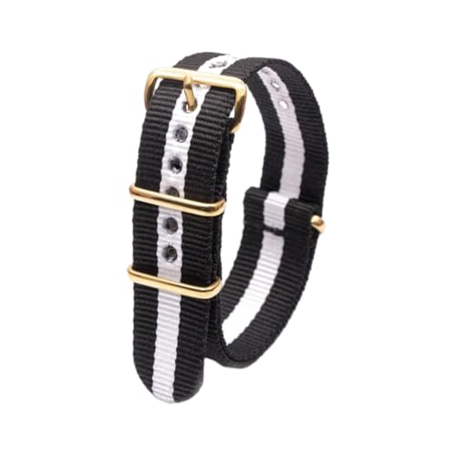 Hdhfjks 18/20/22/24 mm integriertes Nylon-Ersatzarmband, einfach und vielseitig, geeignet für Smartwatches,2Schwarz 1Weiß,20 mm Hdhfjks 18/20/22/24 mm integriertes Nylon-Ersatzarmband, einfach und vielseitig, geeignet für Smartwatches,2Schwarz 1Weiß,20 mm von Hdhfjks