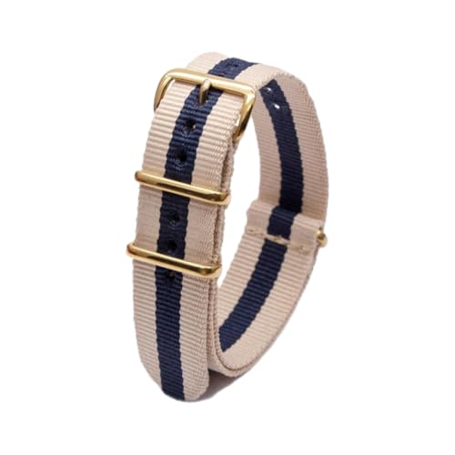 Hdhfjks 18/20/22/24 mm integriertes Nylon-Ersatzarmband, einfach und vielseitig, geeignet für Smartwatches,2Weiß 1Blau,20 mm Hdhfjks 18/20/22/24 mm integriertes Nylon-Ersatzarmband, einfach und vielseitig, geeignet für Smartwatches,2Weiß 1Blau,20 mm von Hdhfjks
