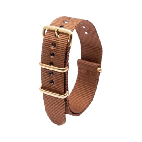 Hdhfjks 18/20/22/24 mm integriertes Nylon-Ersatzarmband, einfach und vielseitig, geeignet für Smartwatches,Braun,24 mm Hdhfjks 18/20/22/24 mm integriertes Nylon-Ersatzarmband, einfach und vielseitig, geeignet für Smartwatches,Braun,24 mm von Hdhfjks