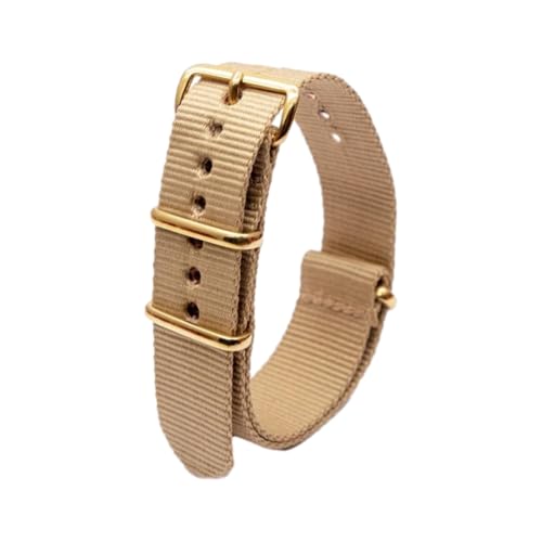 Hdhfjks 18/20/22/24 mm integriertes Nylon-Ersatzarmband, einfach und vielseitig, geeignet für Smartwatches,Khaki,22 mm Hdhfjks 18/20/22/24 mm integriertes Nylon-Ersatzarmband, einfach und vielseitig, geeignet für Smartwatches,Khaki,22 mm von Hdhfjks