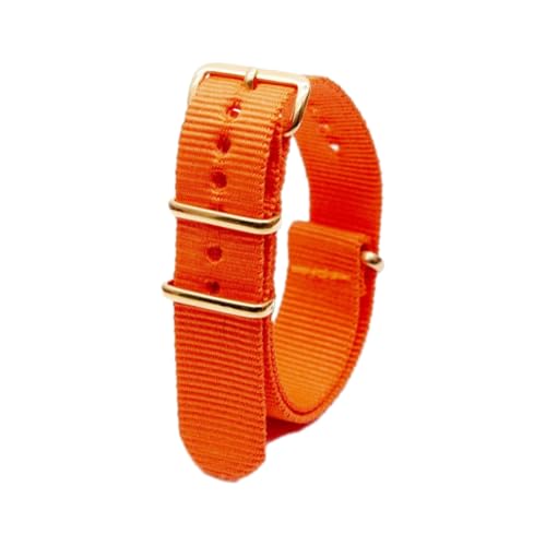 Hdhfjks 18/20/22/24 mm integriertes Nylon-Ersatzarmband, einfach und vielseitig, geeignet für Smartwatches,Orange,24 mm Hdhfjks 18/20/22/24 mm integriertes Nylon-Ersatzarmband, einfach und vielseitig, geeignet für Smartwatches,Orange,24 mm von Hdhfjks