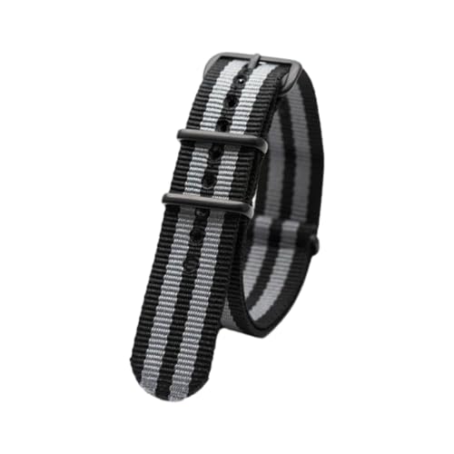Hdhfjks 18/20/22/24 mm modisches Uhrenarmband aus Nylon, gestreiftes Gewebe, langlebiges und atmungsaktives Uhrenarmband,3Schwarz 2Grau,18 mm Hdhfjks 18/20/22/24 mm modisches Uhrenarmband aus Nylon, gestreiftes Gewebe, langlebiges und atmungsaktives Uhrenarmband,3Schwarz 2Grau,18 mm von Hdhfjks