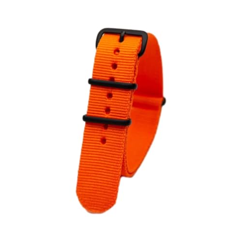 Hdhfjks 18/20/22/24 mm modisches Uhrenarmband aus Nylon, gestreiftes Gewebe, langlebiges und atmungsaktives Uhrenarmband,Orange,22 mm Hdhfjks 18/20/22/24 mm modisches Uhrenarmband aus Nylon, gestreiftes Gewebe, langlebiges und atmungsaktives Uhrenarmband,Orange,22 mm von Hdhfjks