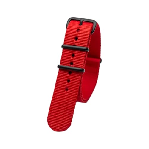 Hdhfjks 18/20/22/24 mm modisches Uhrenarmband aus Nylon, gestreiftes Gewebe, langlebiges und atmungsaktives Uhrenarmband,Rot,18 mm Hdhfjks 18/20/22/24 mm modisches Uhrenarmband aus Nylon, gestreiftes Gewebe, langlebiges und atmungsaktives Uhrenarmband,Rot,18 mm von Hdhfjks