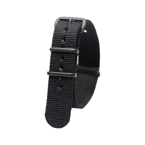 Hdhfjks 18/20/22/24 mm modisches Uhrenarmband aus Nylon, gestreiftes Gewebe, langlebiges und atmungsaktives Uhrenarmband,Schwarz,22 mm Hdhfjks 18/20/22/24 mm modisches Uhrenarmband aus Nylon, gestreiftes Gewebe, langlebiges und atmungsaktives Uhrenarmband,Schwarz,22 mm von Hdhfjks