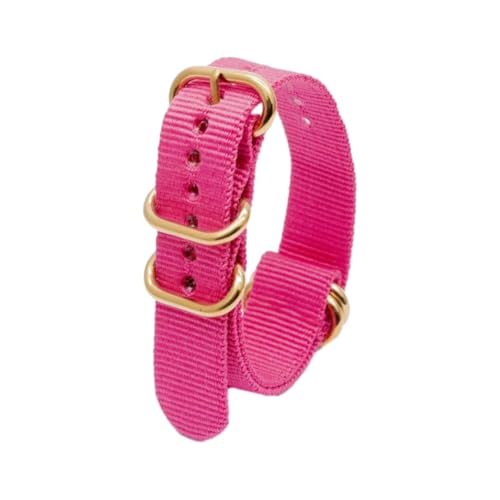 Hdhfjks 18/20/22 mm Nylon-Ersatzarmband, Ringschnalle, Uhrenzubehör,Rosa,22 mm Hdhfjks 18/20/22 mm Nylon-Ersatzarmband, Ringschnalle, Uhrenzubehör,Rosa,22 mm von Hdhfjks