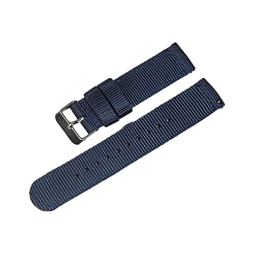 Hdhfjks 18/20/22 mm Uhrenarmband aus Nylon-Canvas, universelles Sportuhrenarmband, Schnellverschluss, geeignet für Smartwatches,Dunkelblau-S,20 mm Hdhfjks 18/20/22 mm Uhrenarmband aus Nylon-Canvas, universelles Sportuhrenarmband, Schnellverschluss, geeignet für Smartwatches,Dunkelblau-S,20 mm von Hdhfjks
