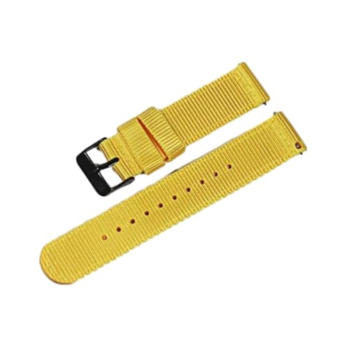 Hdhfjks 18/20/22 mm Uhrenarmband aus Nylon-Canvas, universelles Sportuhrenarmband, Schnellverschluss, geeignet für Smartwatches,Gelb-BK,18 mm Hdhfjks 18/20/22 mm Uhrenarmband aus Nylon-Canvas, universelles Sportuhrenarmband, Schnellverschluss, geeignet für Smartwatches,Gelb-BK,18 mm von Hdhfjks