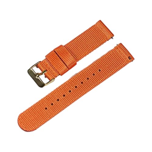 Hdhfjks 18/20/22 mm Uhrenarmband aus Nylon-Canvas, universelles Sportuhrenarmband, Schnellverschluss, geeignet für Smartwatches,Orange-G,22 mm Hdhfjks 18/20/22 mm Uhrenarmband aus Nylon-Canvas, universelles Sportuhrenarmband, Schnellverschluss, geeignet für Smartwatches,Orange-G,22 mm von Hdhfjks