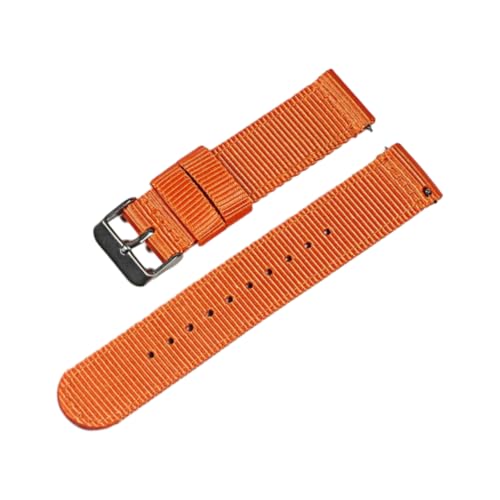 Hdhfjks 18/20/22 mm Uhrenarmband aus Nylon-Canvas, universelles Sportuhrenarmband, Schnellverschluss, geeignet für Smartwatches,Orange-S,18 mm Hdhfjks 18/20/22 mm Uhrenarmband aus Nylon-Canvas, universelles Sportuhrenarmband, Schnellverschluss, geeignet für Smartwatches,Orange-S,18 mm von Hdhfjks