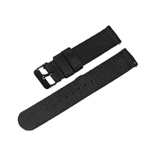 Hdhfjks 18/20/22 mm Uhrenarmband aus Nylon-Canvas, universelles Sportuhrenarmband, Schnellverschluss, geeignet für Smartwatches,Schwarz-BK,18 mm Hdhfjks 18/20/22 mm Uhrenarmband aus Nylon-Canvas, universelles Sportuhrenarmband, Schnellverschluss, geeignet für Smartwatches,Schwarz-BK,18 mm von Hdhfjks