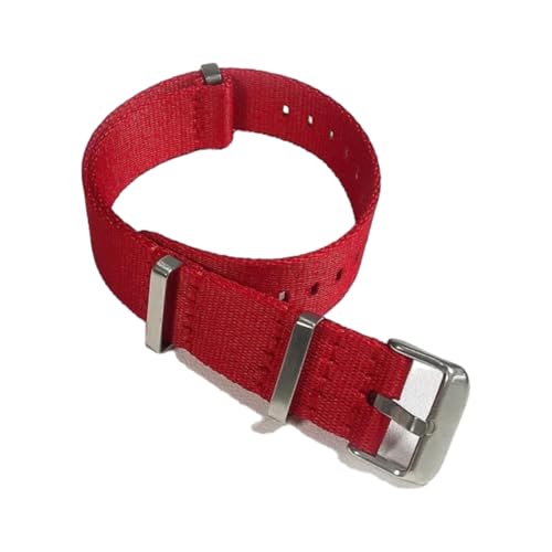 Hdhfjks 20/22 mm Nylon-Ersatzarmband, einfach und vielseitig, modisch und wasserdicht, Freizeit im Freien,Rot,22 mm Hdhfjks 20/22 mm Nylon-Ersatzarmband, einfach und vielseitig, modisch und wasserdicht, Freizeit im Freien,Rot,22 mm von Hdhfjks