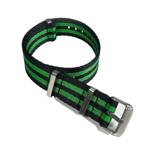 Hdhfjks 20/22 mm Nylon-Ersatzarmband, einfach und vielseitig, modisch und wasserdicht, Freizeit im Freien,Schwarz Grün,20 mm Hdhfjks 20/22 mm Nylon-Ersatzarmband, einfach und vielseitig, modisch und wasserdicht, Freizeit im Freien,Schwarz Grün,20 mm von Hdhfjks