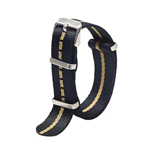 Hdhfjks 20/22 mm Nylon-Uhrenarmband, universelles Ersatzarmband, Herren- und Damenstil, Uhrenzubehör, lässig und vielseitig,Schwarzes Gold,20 mm Hdhfjks 20/22 mm Nylon-Uhrenarmband, universelles Ersatzarmband, Herren- und Damenstil, Uhrenzubehör, lässig und vielseitig,Schwarzes Gold,20 mm von Hdhfjks