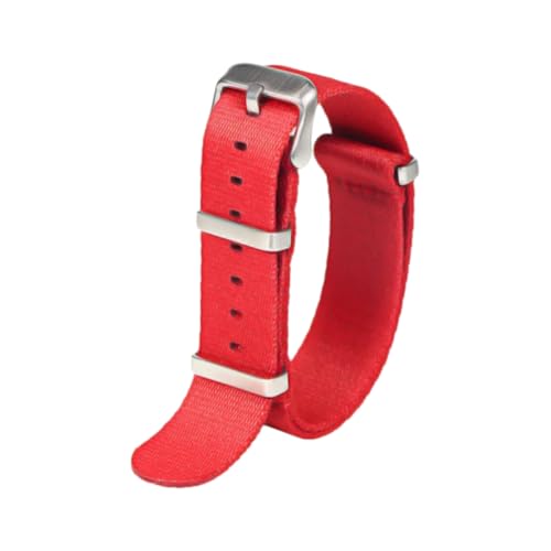 Hdhfjks 20/22 mm Nylon-Uhrenarmband, waschbar, geeignet für Herren-Sportuhrenarmbänder, lässig und vielseitig,Rot,20 mm Hdhfjks 20/22 mm Nylon-Uhrenarmband, waschbar, geeignet für Herren-Sportuhrenarmbänder, lässig und vielseitig,Rot,20 mm von Hdhfjks