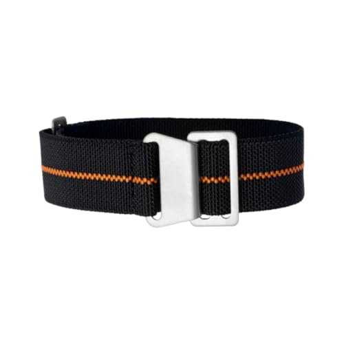 Hdhfjks 20/22 mm elastisches Uhrenarmband aus Nylon, Uhrenzubehör, langlebig und atmungsaktiv, waschbar,Schwarz Orange,20 mm Hdhfjks 20/22 mm elastisches Uhrenarmband aus Nylon, Uhrenzubehör, langlebig und atmungsaktiv, waschbar,Schwarz Orange,20 mm von Hdhfjks