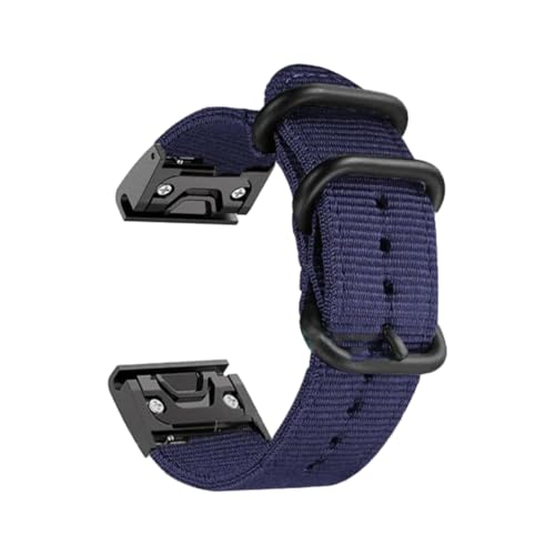 Hdhfjks 22/26 mm Canvas-Nylon-Uhrenarmband, Uhrenarmband-Zubehör, verstellbar, Outdoor-Sport,Blau-Schwarz,22 mm Hdhfjks 22/26 mm Canvas-Nylon-Uhrenarmband, Uhrenarmband-Zubehör, verstellbar, Outdoor-Sport,Blau-Schwarz,22 mm von Hdhfjks