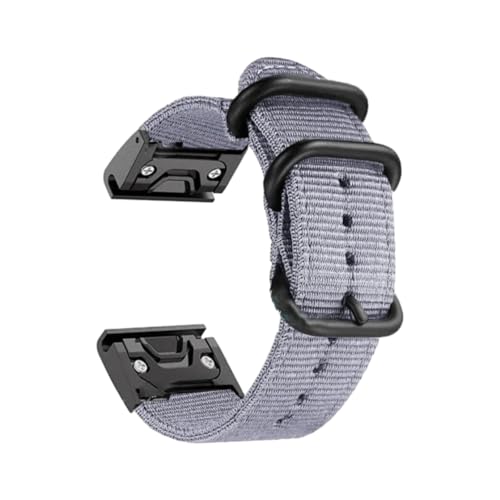 Hdhfjks 22/26 mm Canvas-Nylon-Uhrenarmband, Uhrenarmband-Zubehör, verstellbar, Outdoor-Sport,Grau-Schwarz,22 mm Hdhfjks 22/26 mm Canvas-Nylon-Uhrenarmband, Uhrenarmband-Zubehör, verstellbar, Outdoor-Sport,Grau-Schwarz,22 mm von Hdhfjks