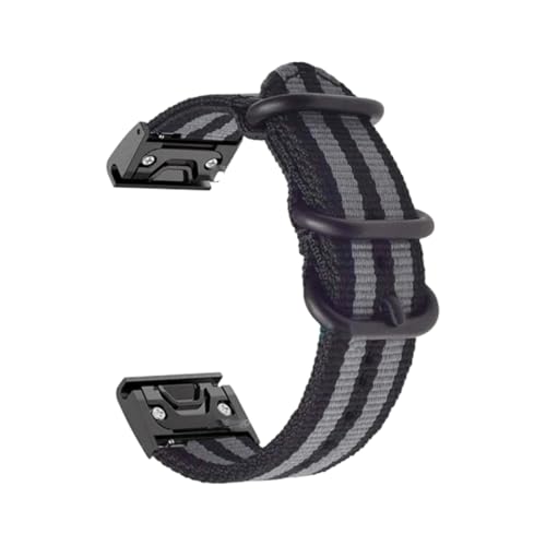 Hdhfjks 22/26 mm Canvas-Nylon-Uhrenarmband, Uhrenarmband-Zubehör, verstellbar, Outdoor-Sport,Schwarz Grau-Schwarz,20 mm Hdhfjks 22/26 mm Canvas-Nylon-Uhrenarmband, Uhrenarmband-Zubehör, verstellbar, Outdoor-Sport,Schwarz Grau-Schwarz,20 mm von Hdhfjks