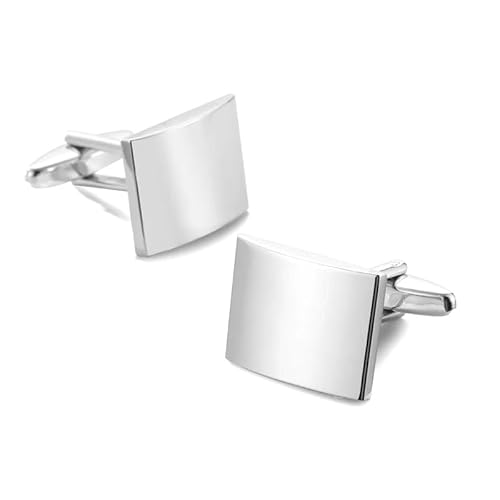 Manschettenknöpfe für Herrenhemden, quadratische, karierte Manschettenknöpfe aus Metall, Anzugzubehör, Jubiläumsgeschenke, Schmuckgeschenke,Farbe9,4 Stück von Hdhfjks