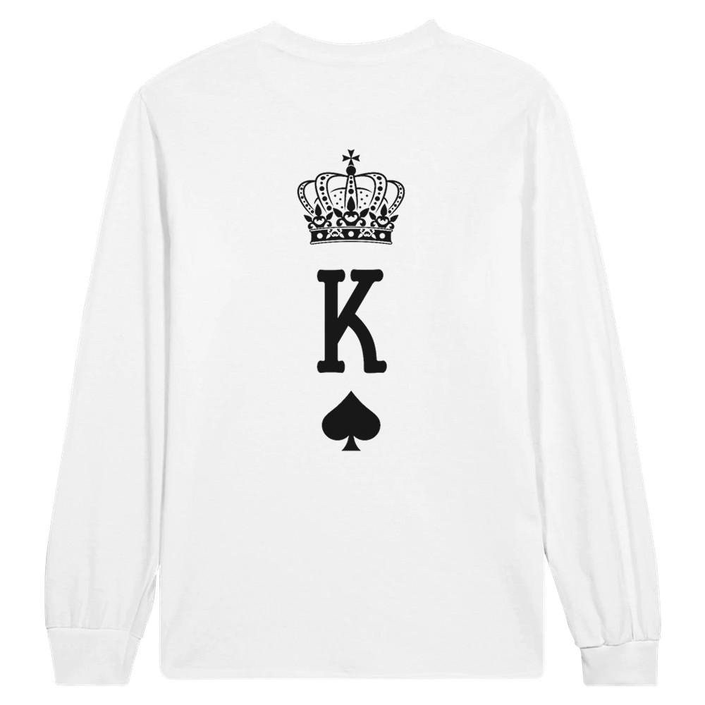 Langarm-T-Shirt King Card Herren von HeARTfulVisionsDE