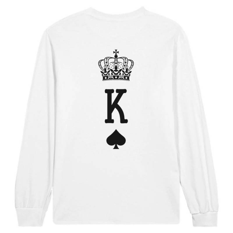 Langarm-T-Shirt King Card Herren von HeARTfulVisionsDE